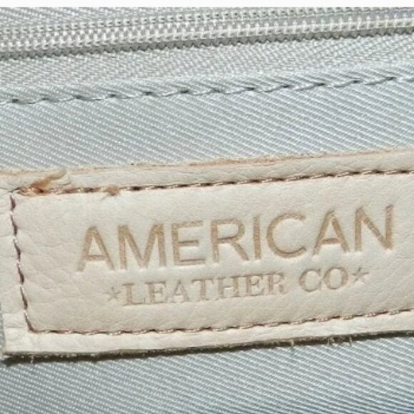 American Leather Genuine Leather Austin Shoulder Bag Cashew🆕⌚📦🏃💨🚚 - Picture 4 of 16